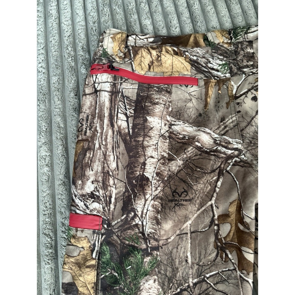 Realtree Xtra Men’s Camo Scent Control Pants Cargo Zip Pockets Size M - Picture 8 of 12
